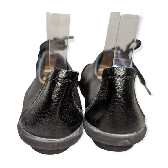 Women's Black Leather Off Set Breathable Lightweight Shoes Size 37/ US Size 6.5 - Picture 4 of 11